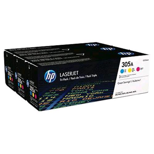 HP 305A TRI PACK LASERJET TONER CYAN/MAGENTA/YELLOW PER STAMPANTI HP LASERJET 2.