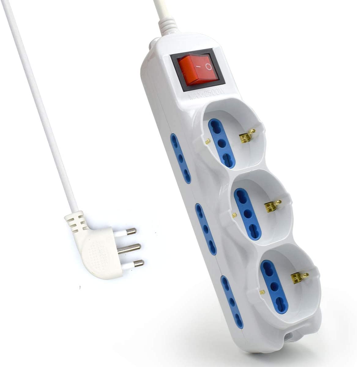 MULTIPRESA 9 PRESE CON PROTEZIONI E SPINA ITA - 6 ITA - 3 ITA+SCHUKO EWENT EW392