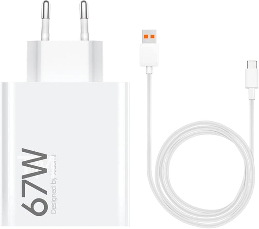 CARICABATTERIA DA RETE 67W XIAOMI BHR9465EU USB-A + CAVO TYPE-C