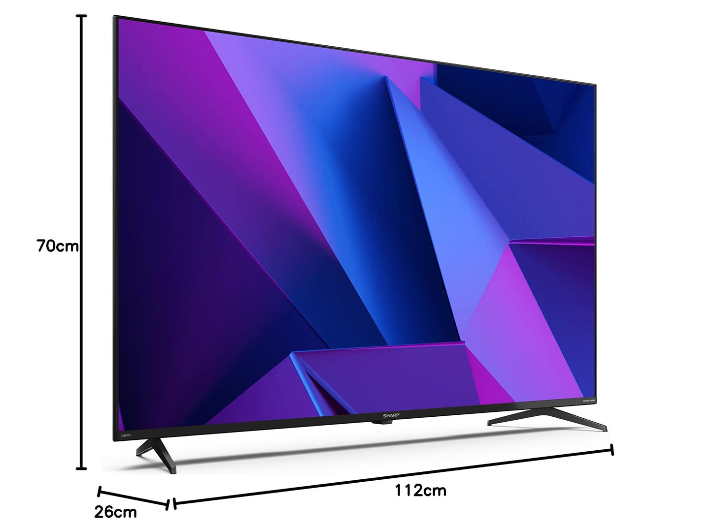 TV LED 50" SHARP AQUOS 4K 50FN2EA SMART TV ITALIA BLACK