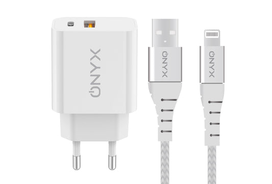 CAVO CARICA RAPIDA 12W 1M PER SMARTPHONE ONYX OX-L1 USB LIGHTNING