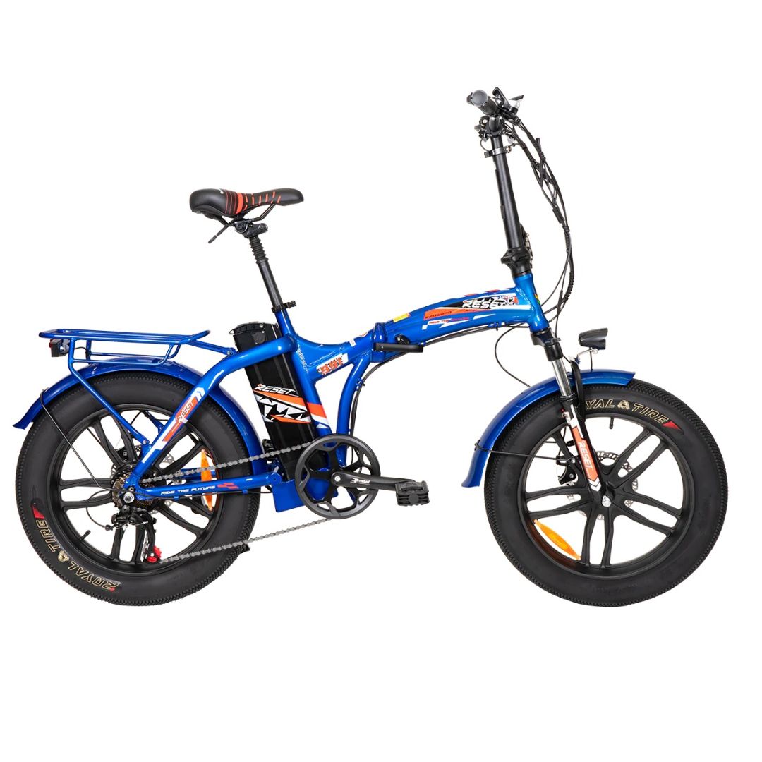 BICICLETTA ELETTRICA 250W RESET NEW 991S BLU LUCIDO