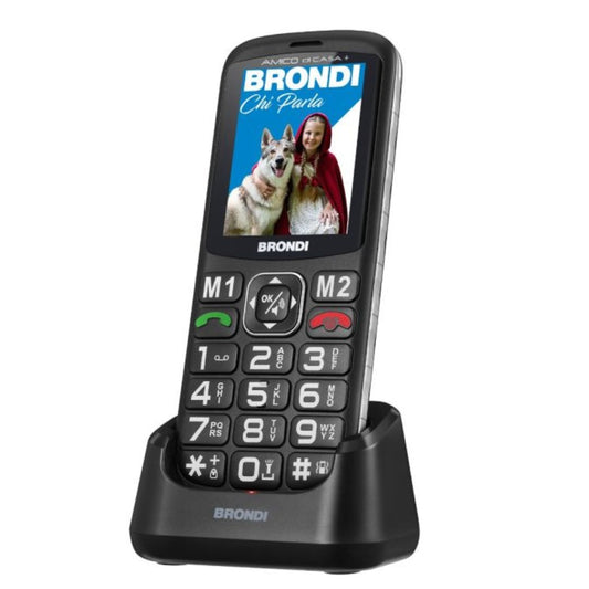 CELLULARE BRONDI AMICO DI CASA+ BLACK ITALIA