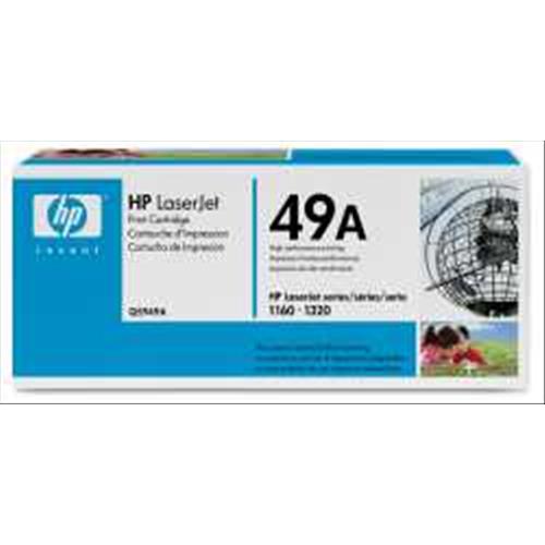 HP 49A TONER NERO PER LASERJET 1160-1320 GARANZIA ITALIA (Q5949A)