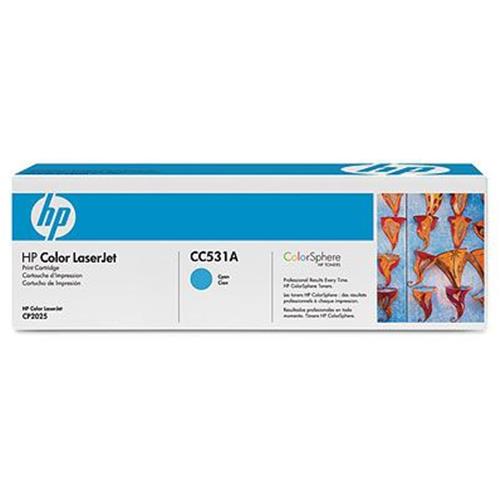 HP 304A TONER CIANO PER LASERJET CP2025/CM23 GARANZIA ITALIA (CC531A)