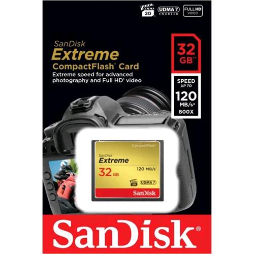SANDISK SDCFXSB-032GG46 COMPACT FLASH 32GB GARANZIA ITALIA