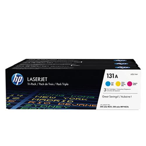 HP 131A PACK 3 CONFEZIONI TONER MULTICOLOR (CIANO+GIALLO+MAGENTA) PER STAMPANTI