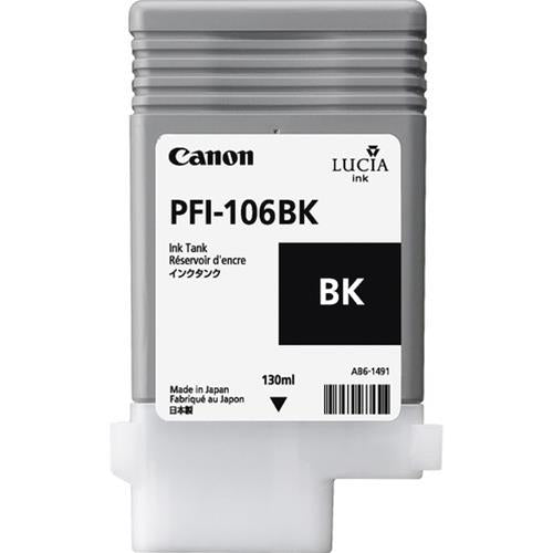 CANON PFI-106BK TANICA INCHIOSTRO NERO PER IMAGEPROGRAF iPF6400 GARANZIA ITALIA