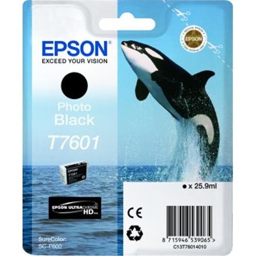EPSON T7601 CARTUCCIA NERO FOTO PER STAMPANTI EPSON GARANZIA ITALIA (C13T7601401