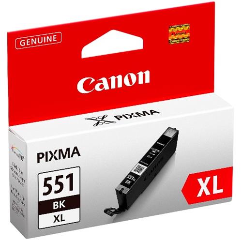 CANON CLI-551XL BK CARTUCCIA NERO PER PIXMA IP7250-MG5450-MG6350 (6443B001)