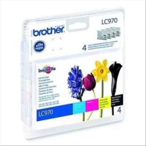 BROTHER MULTIPACK LC-970VALBP CARTUCCE NERO+CIANO+MAGENTA+GIALLO PER STAMPANTI B