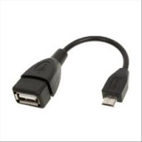 HAMLET XUMICROTG CAVO DA MICRO USB MASCHIO A USB FEMMINA COLORE BLACK