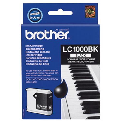 BROTHER LC1000BK CARTUCCIA NERO PER STAMPANTI BROTHER INK JET 500 PG