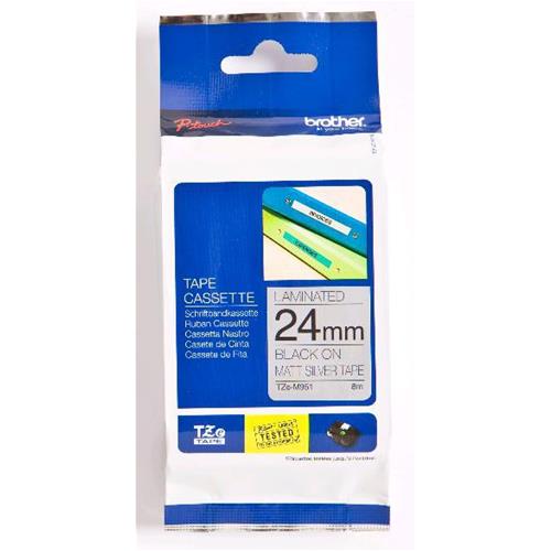 BROTHER TZEM951 NASTRO METALLIZZATO PER STAMPANTI TERMICHE BROTHER 24MM X 8MT CO