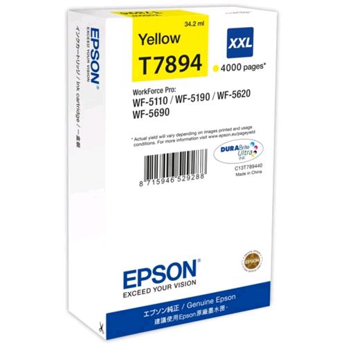 EPSON T7894 TANICA GIALLO XXL PER STAMPANTI EPSON (C13T789440)