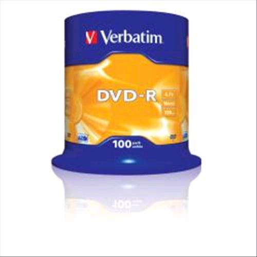 VERBATIM DVD-R 4.7GB 16X SPINDLE 100 PZ