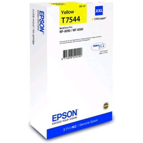 EPSON T7544 DURABRITE ULTRA CARTUCCIA XXL GIALLO PER WF-8090-8590 SERIES 7.000 P