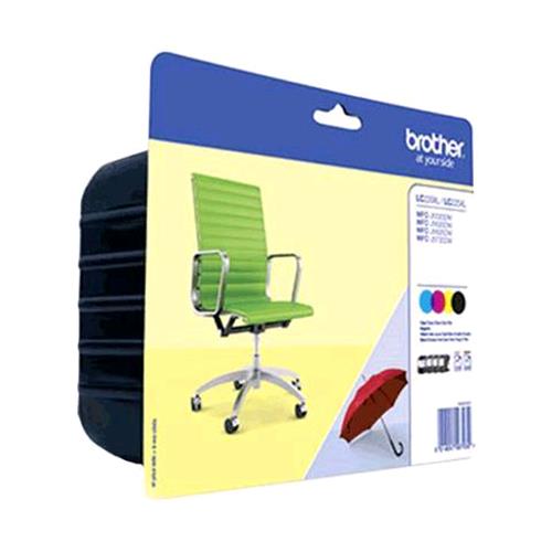 BROTHER LC-229XLVALBP CARTUCCIA NERO+GIALLO+CIANO+MAGENTA PER MFC J5620DW-J5625D