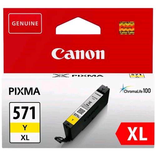 CANON CLI-571Y XL SERBATOIO XL GIALLO PER PIXMA MG5750-MG6850-MG7750 11ML