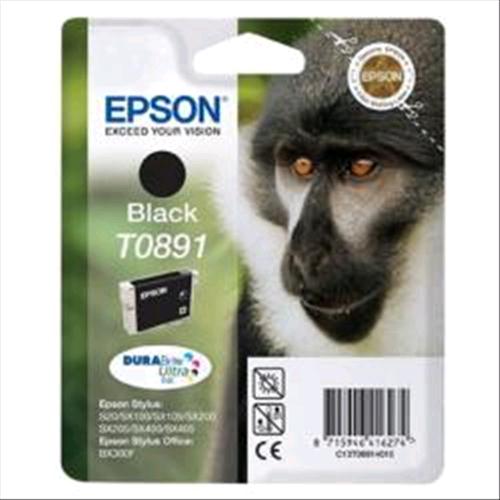 EPSON T0891 CARTUCCIA INKJET NERO PER EPSON STYLUS OFFICE BX300F EPSON STYLUS S2