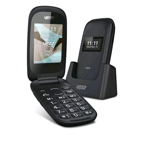 YEZZ Z51 DUAL SIM 2.4" SENIOR PHONE CLAMSHELL TASTO SOS BLUETOOTH BASETTA DI RIC