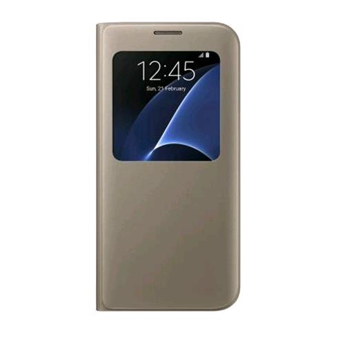 SAMSUNG EF-CG935PFEGWW GALAXY S7 EDGE S VIEW COVER ORIGINALE COLORE ORO