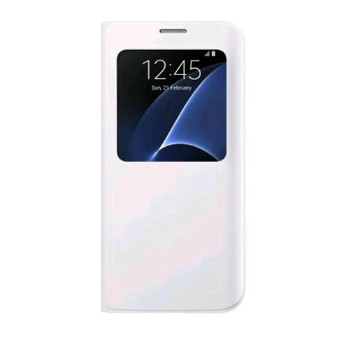 SAMSUNG EF-CG935PWEGWW GALAXY S7 EDGE S VIEW COVER ORIGINALE COLORE BIANCO