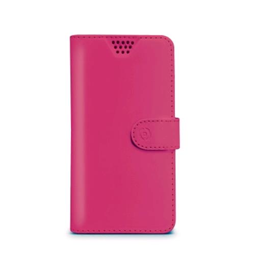 CELLY CUSTODIA A PORTAFOGLIO UNIVERSALE MISURA XL IN ECOPELLE COLORE FUCSIA