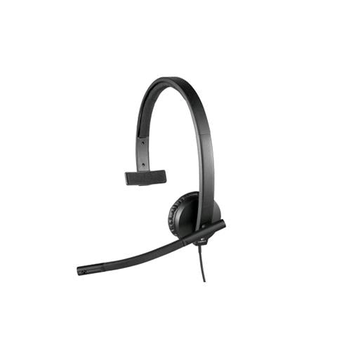 LOGITECH H570E MONO CUFFIA MONOAURALE CON MICROFONO CAVO 1MT CONNETTORE USB COLO