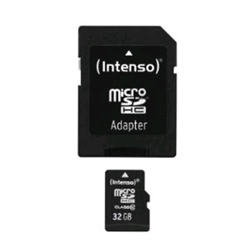 INTENSO 3413480 SCHEDA MICRO SD HC 32GB CLASSE 10 CON ADATTATORE SD