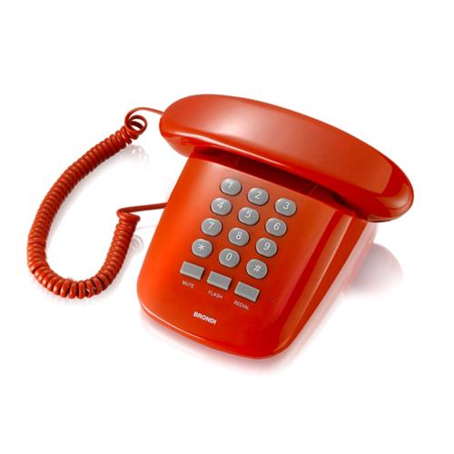 BRONDI SIRIO TELEFONO DA TAVOLO ROSSO