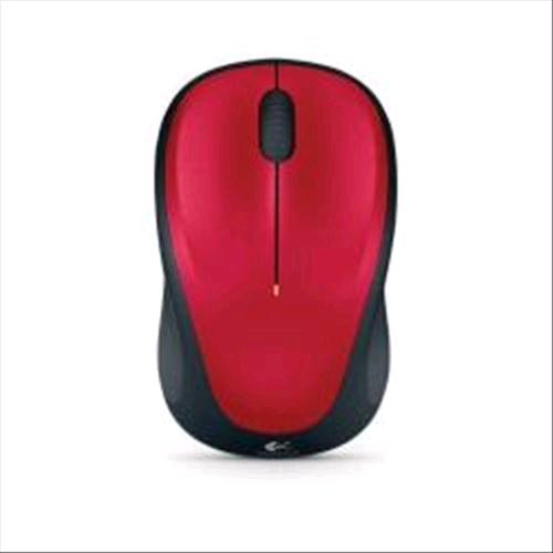 LOGITECH M235 MOUSE OTTICO WIRELESS ROSSO NERO