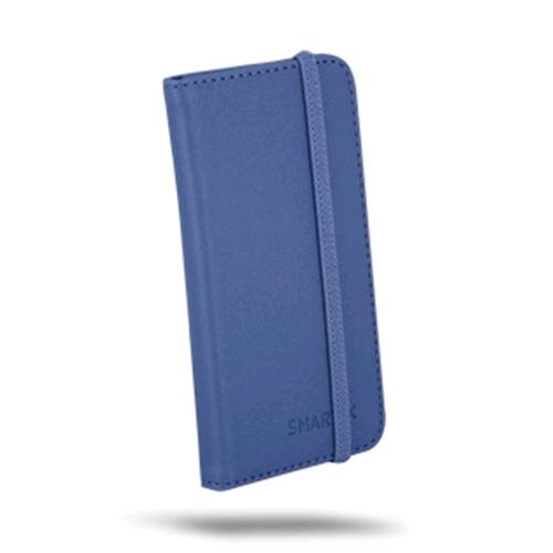 ATLANTIS FLIP COVER UNIVERSALE PER SMARTPHONE 4" IN PELLE COLORE BLU