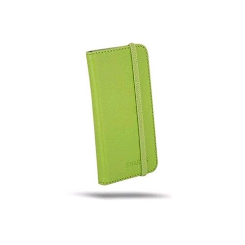 ATLANTIS FLIP COVER UNIVERSALE PER SMARTPHONE 4.5"/5" IN PELLE COLORE VERDE