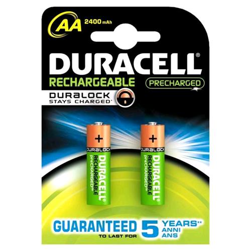 DURACELL AA PRECHARGED BATTERIA RICARICABILE STILO CONF. 2 Pz.