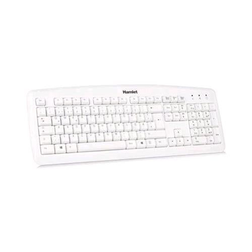 HAMLET XKKITA2-D1W-WH TASTIERA USB LAYOUT TEDESCO COLORE BIANCO