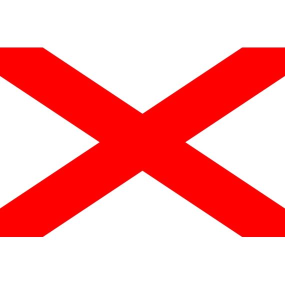 Bandiera nautica di segnalazione "V" Victor 150x180cm