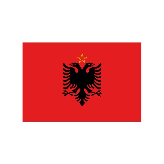 Bandiera di stato Repubblica Popolare Socialista d'Albania 1976-1992