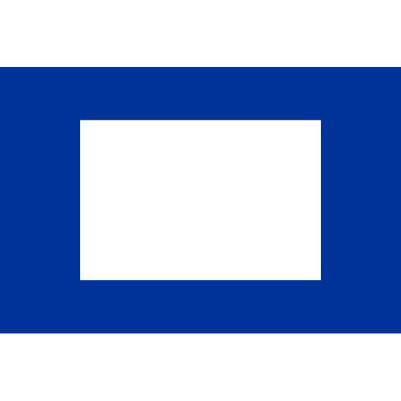 Bandiera nautica di segnalazione "P" Papa 150x180cm