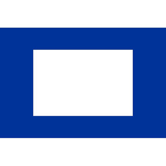 Bandiera nautica di segnalazione "P" Papa 150x180cm