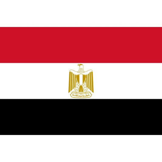 Bandiera di stato e mercantile Repubblica Araba d'Egitto 77x133cm
