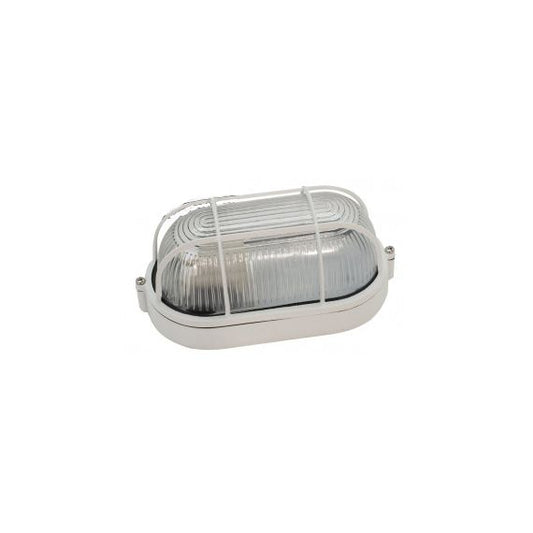 Plafoniera LED E27  da esterno IP54 in alluminio bianco