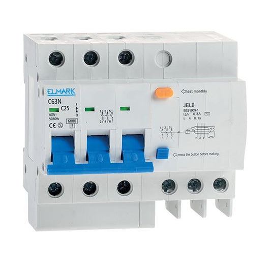 Interruttore differenziale con controllo elettronico di corrente residua JEL6 C1