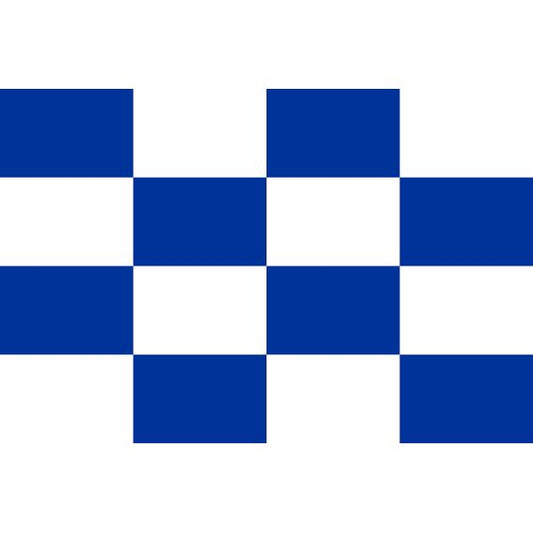 Bandiera nautica di segnalazione "N" November 150x180cm