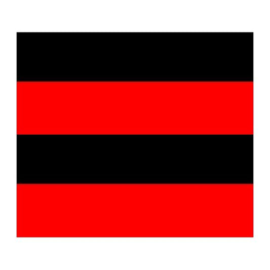 Bandiera rosso-nera 87x90cm