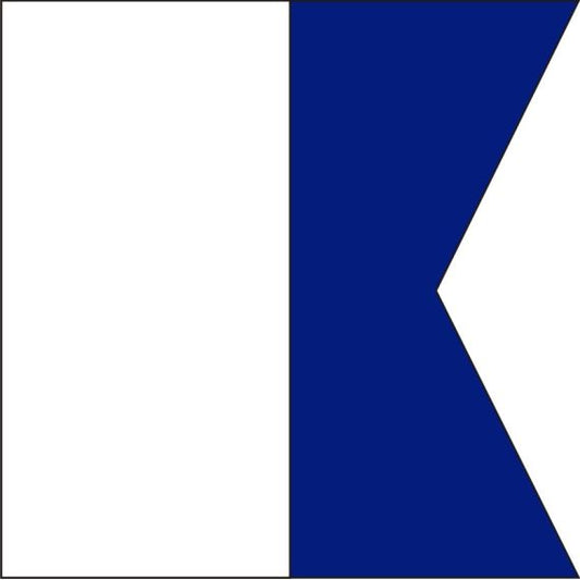 Bandiera nautica di segnalazione "A" Alfa 150x180cm