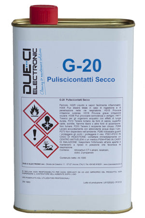G-20 Puliscicontatti Secco 1000 ml DUE-CI