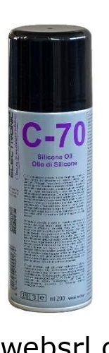 Lubrificante olio di silicone 200ml C-70 DUE-CI