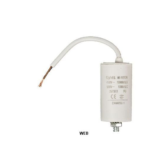 Condensatore 12.0uf / 450 V + cavo