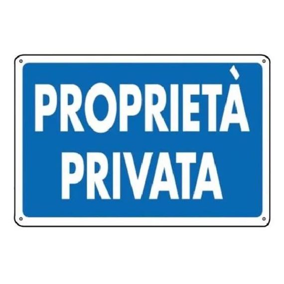 Cartello segnaletico "Proprietà privata" 30x20cm